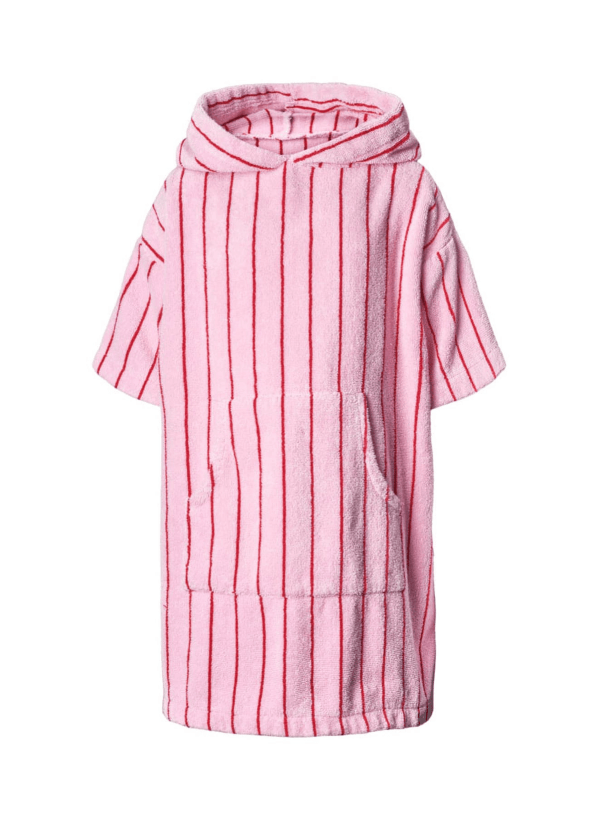Bongusta Naram Frottee Poncho Rosa & Rot Kinder - hei - kju