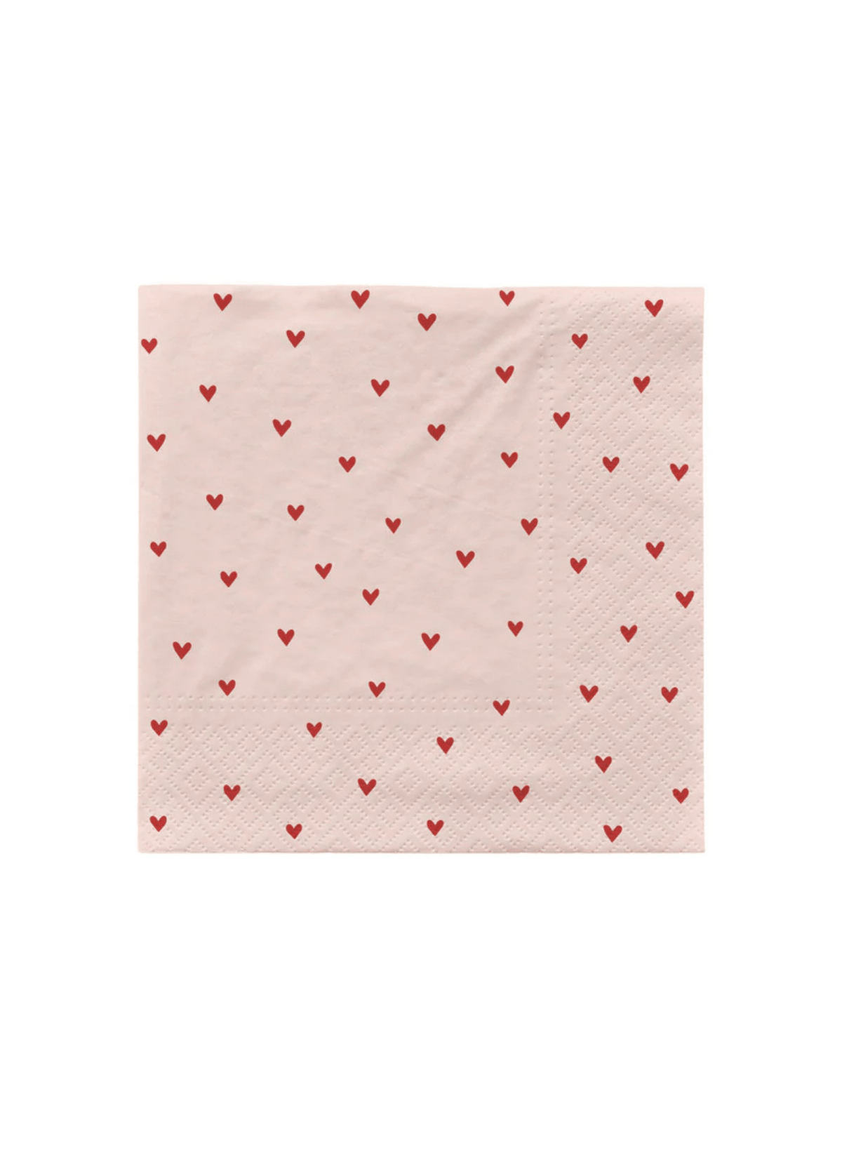 Broste Copenhagen Papierserviette Herzen 33 x 33cm 20er Pack - hei - kju