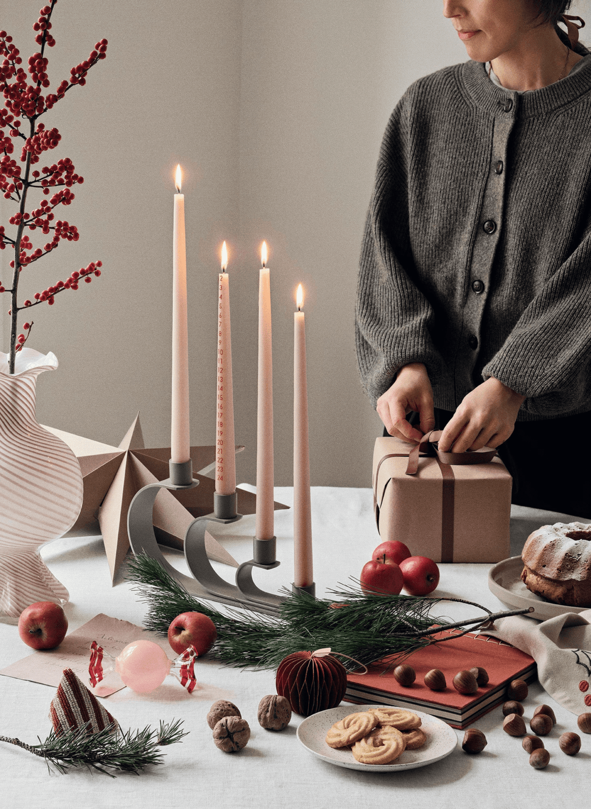 Broste Copenhagen Weihnachtskugel Candy Glas 2 Teile - hei - kju