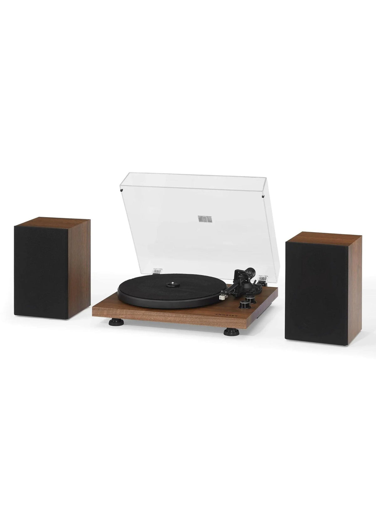 Crosley Bluetooth - Plattenspieler C62 mit externen Lautsprechern - hei - kju