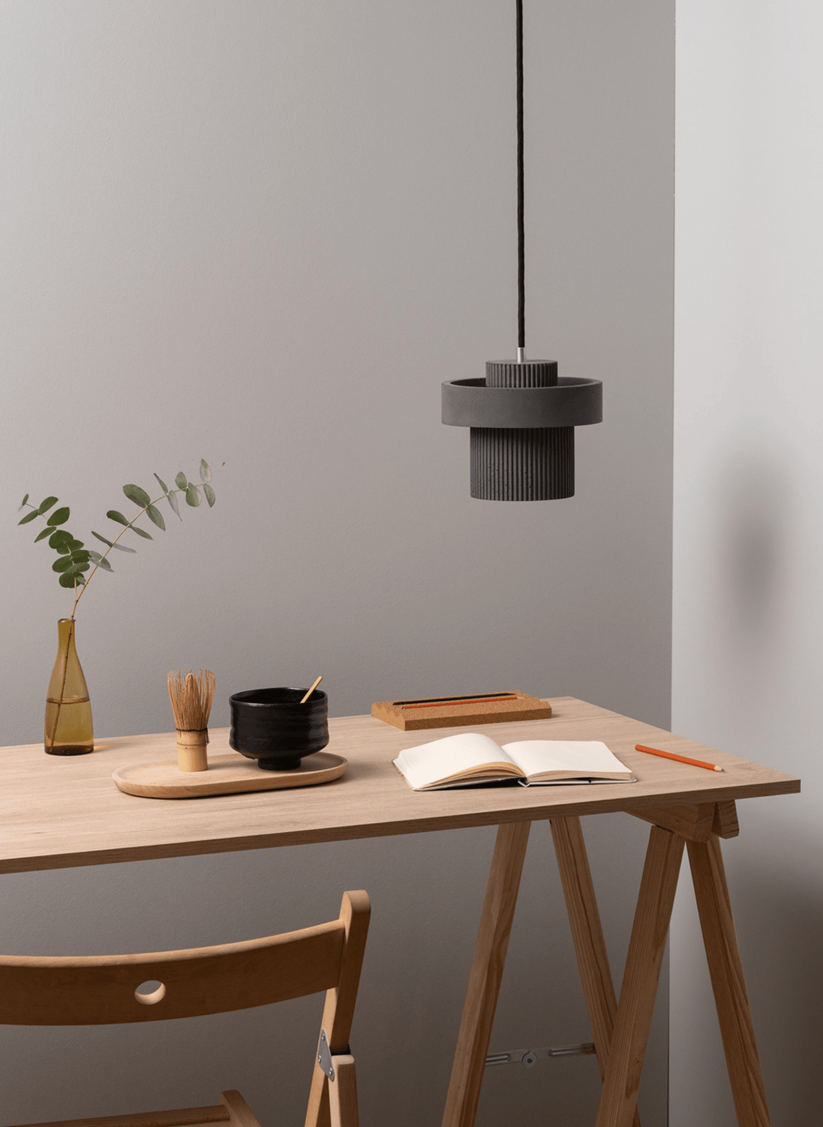 GANTlights Pendelleuchte – Designlampe aus Beton mit Up & Down Licht (S9) - hei-kju