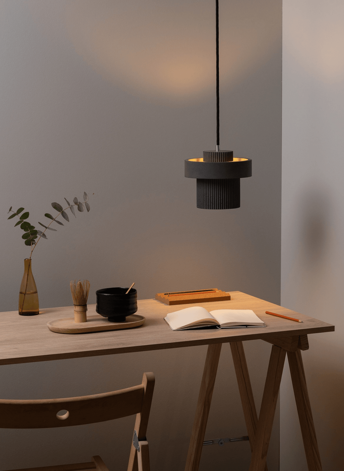 GANTlights Pendelleuchte – Designlampe aus Beton mit Up & Down Licht (S9) - hei-kju