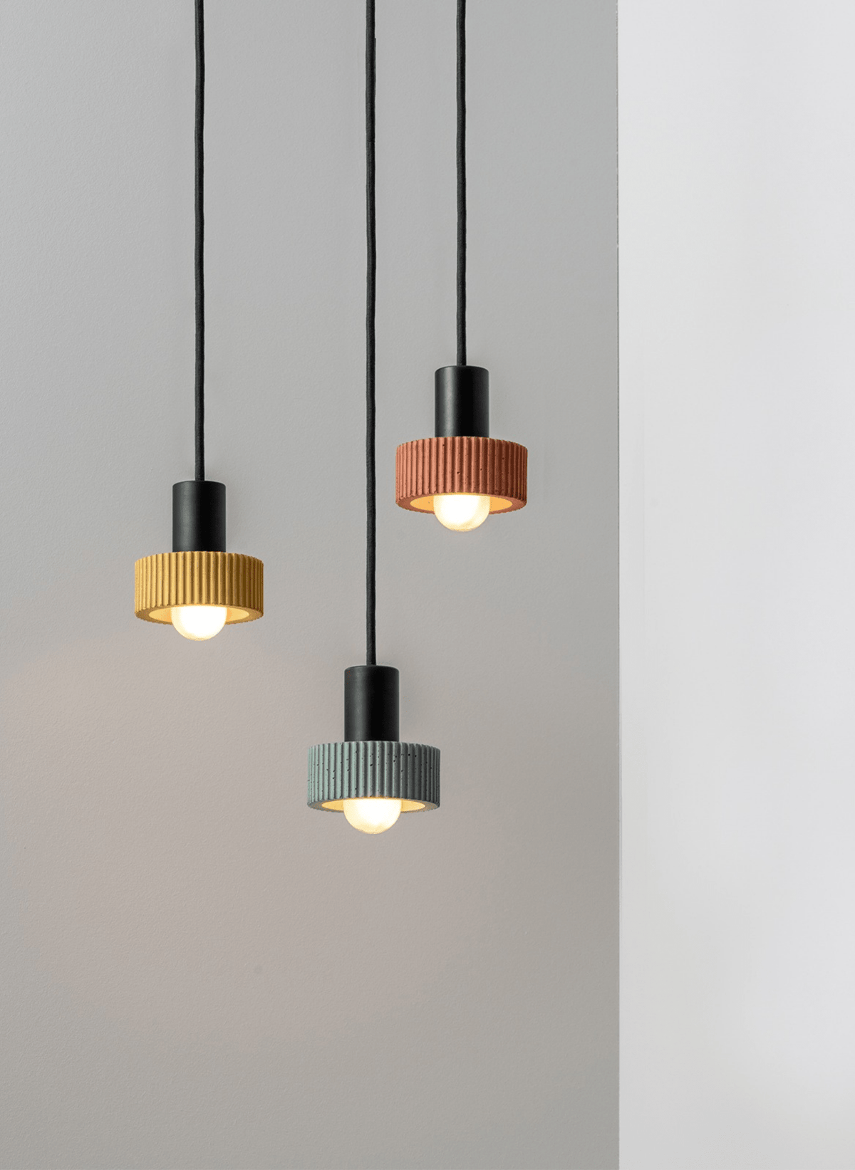 GANTlights Pendelleuchte – Elegante Designlampe aus Beton (S5) - hei-kju