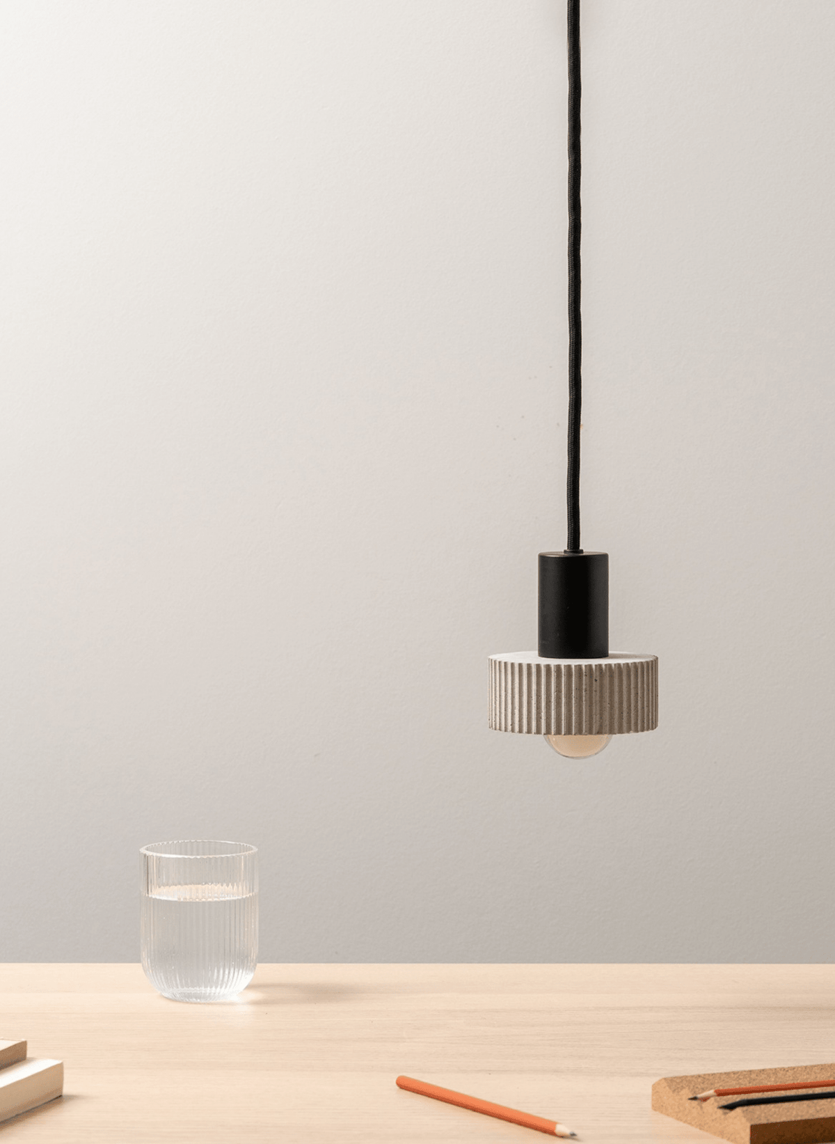 GANTlights Pendelleuchte – Elegante Designlampe aus Beton (S5) - hei-kju