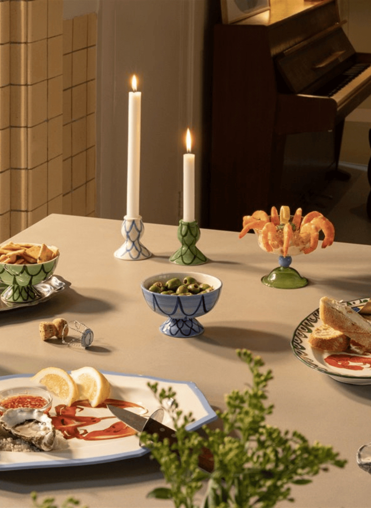&k amsterdam Kerzenständer Sirène Grün - hei - kju