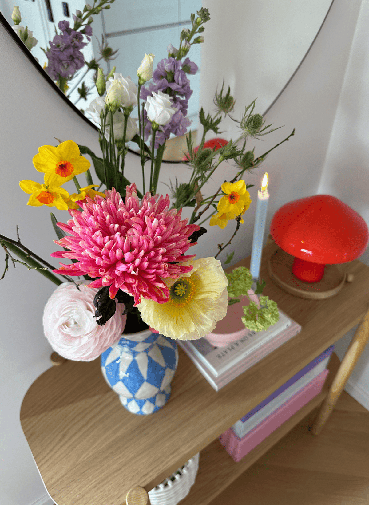 &k amsterdam Vase Rautenform Blau - hei - kju