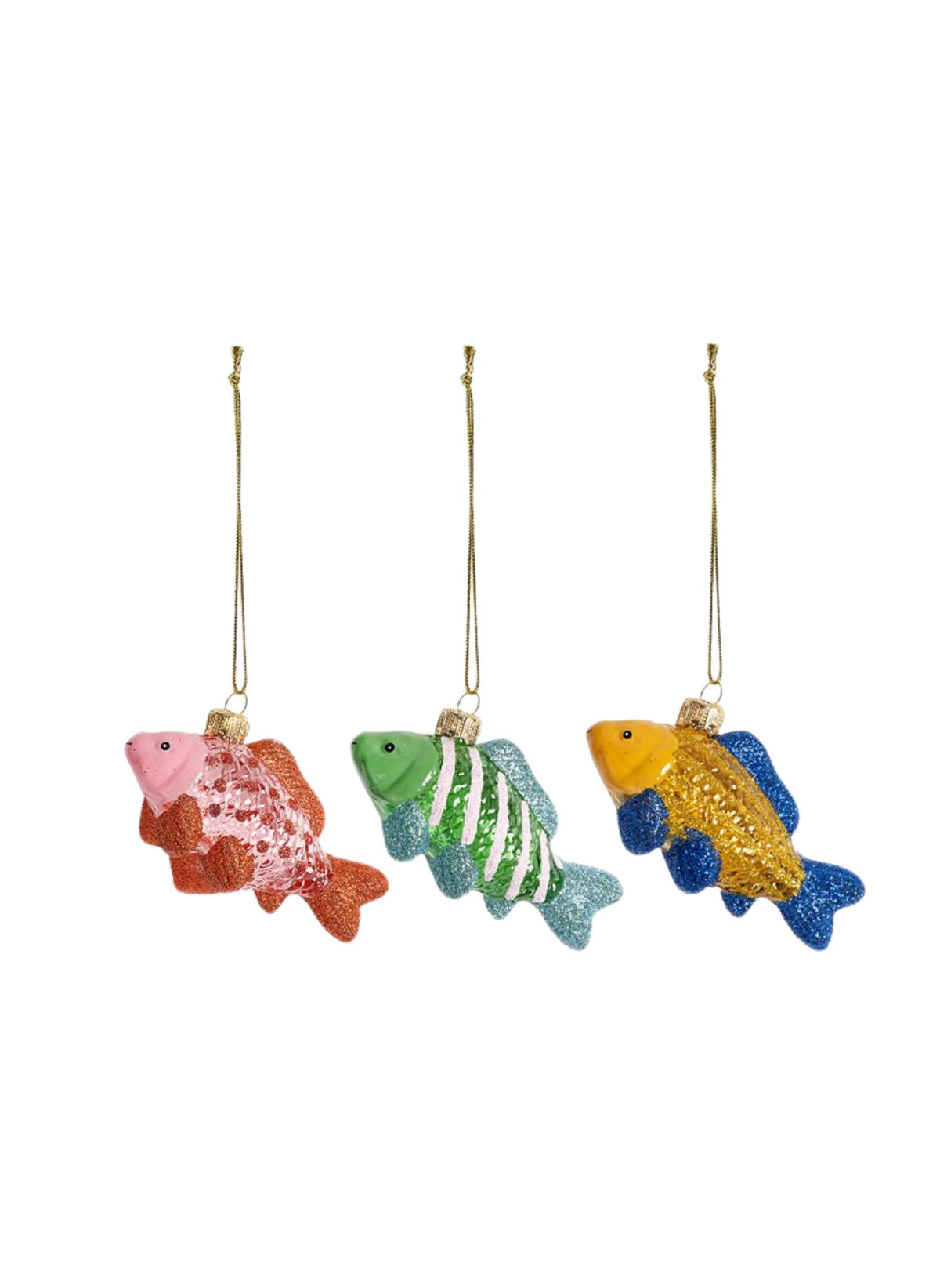&k amsterdam Weihnachtskugel Guppy Rot - hei - kju