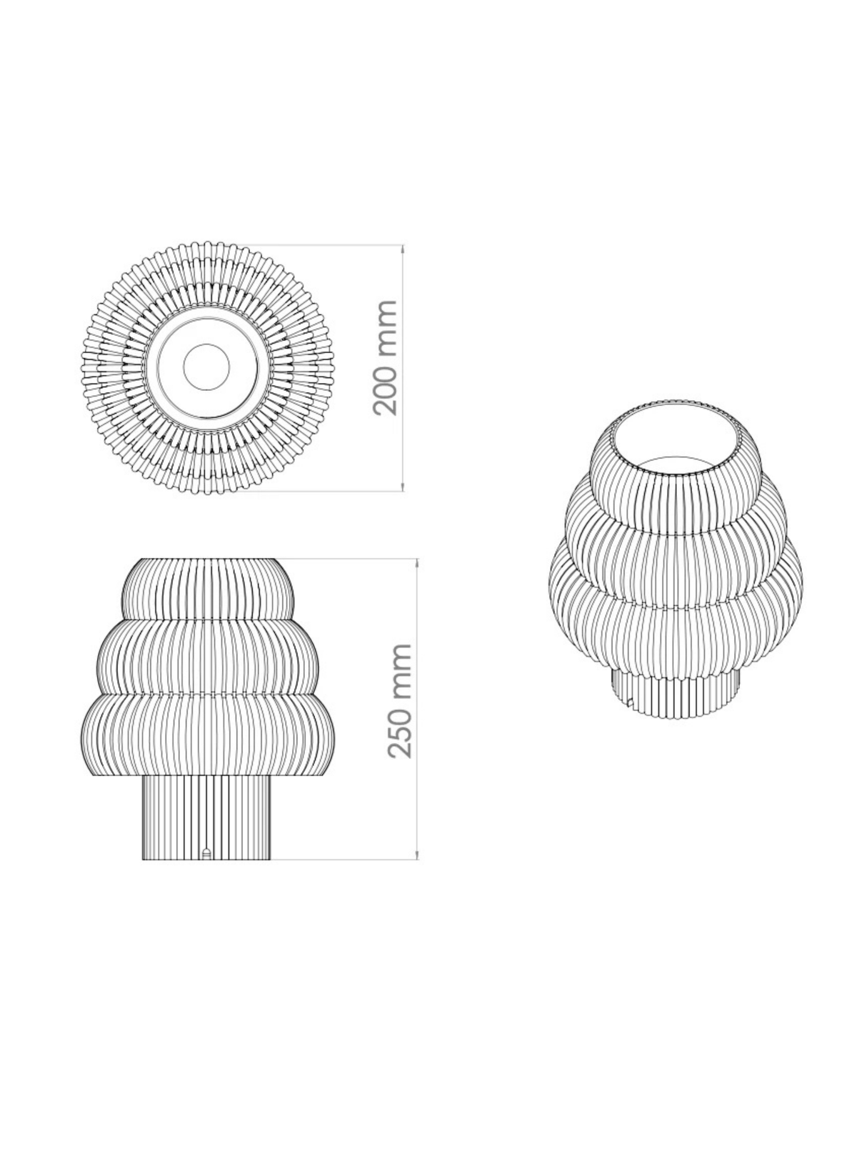 Mola Studio Tischlampe Luma Olive Grün - hei - kju