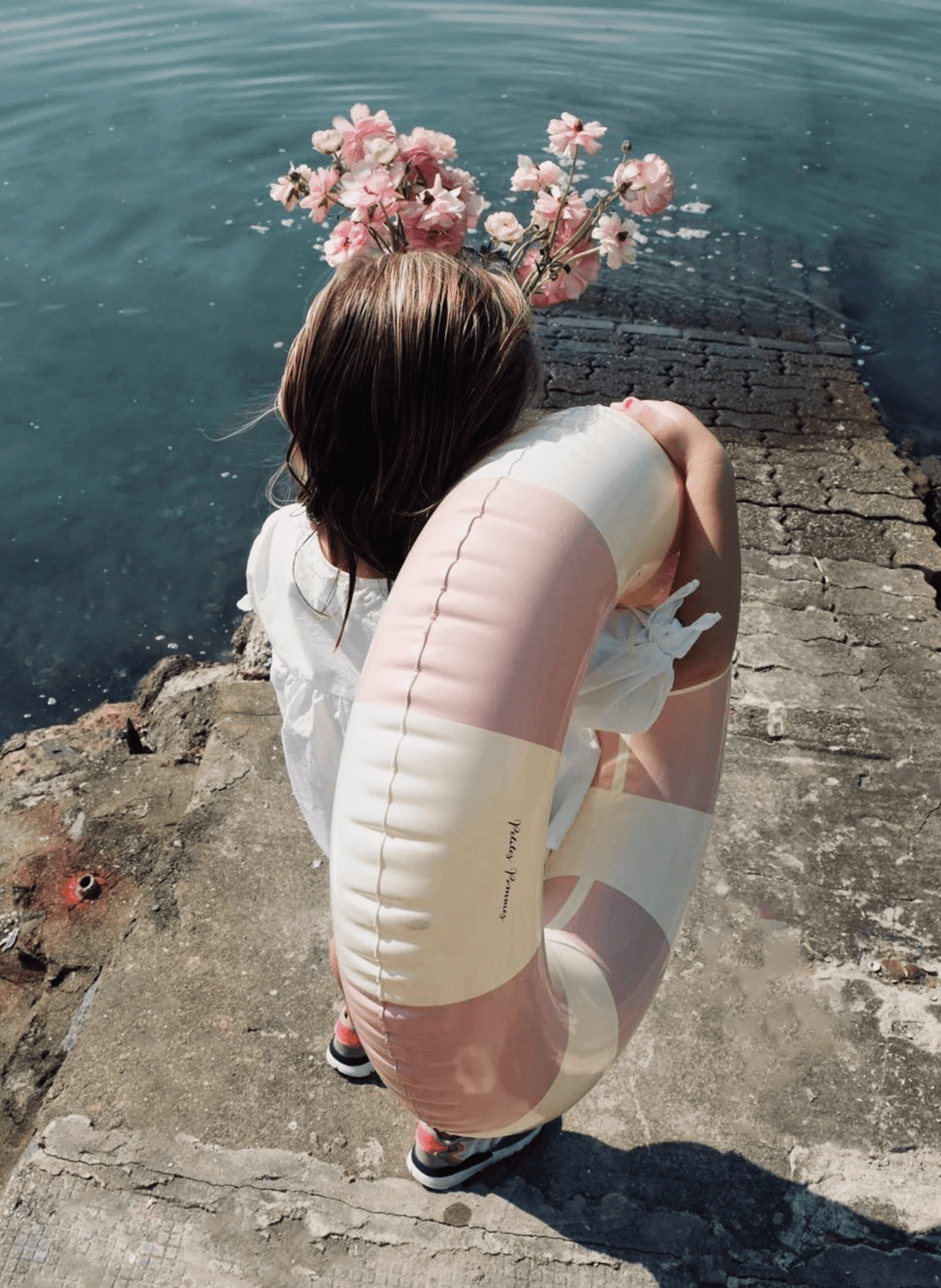 Petites Pommes Handgefertigter Schwimmring Französisch Rosa - hei - kju