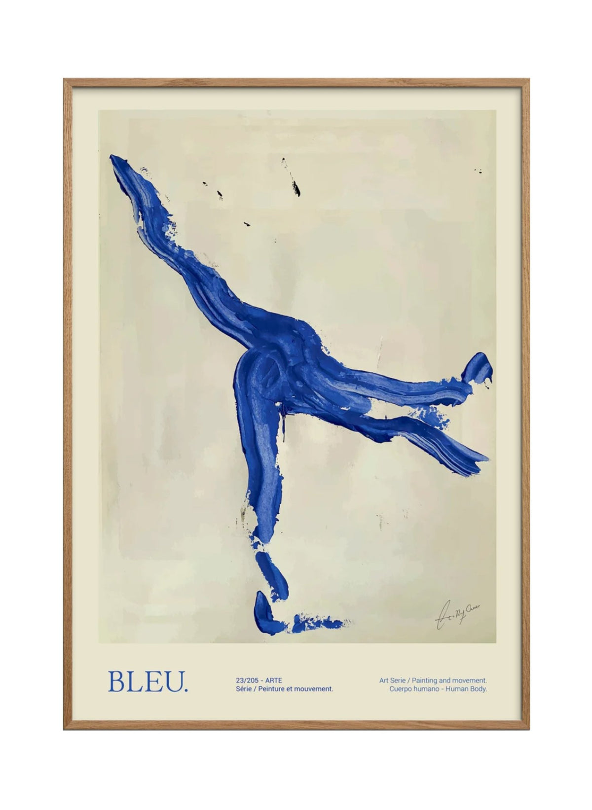 Poster & Frame Kunstprint Bleu - hei - kju