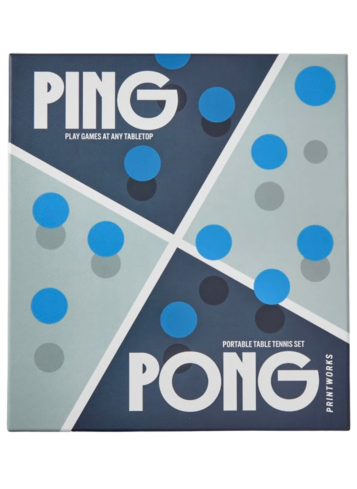 PRINTWORKS Ping Pong – Design-Tischtennis-Set - hei-kju