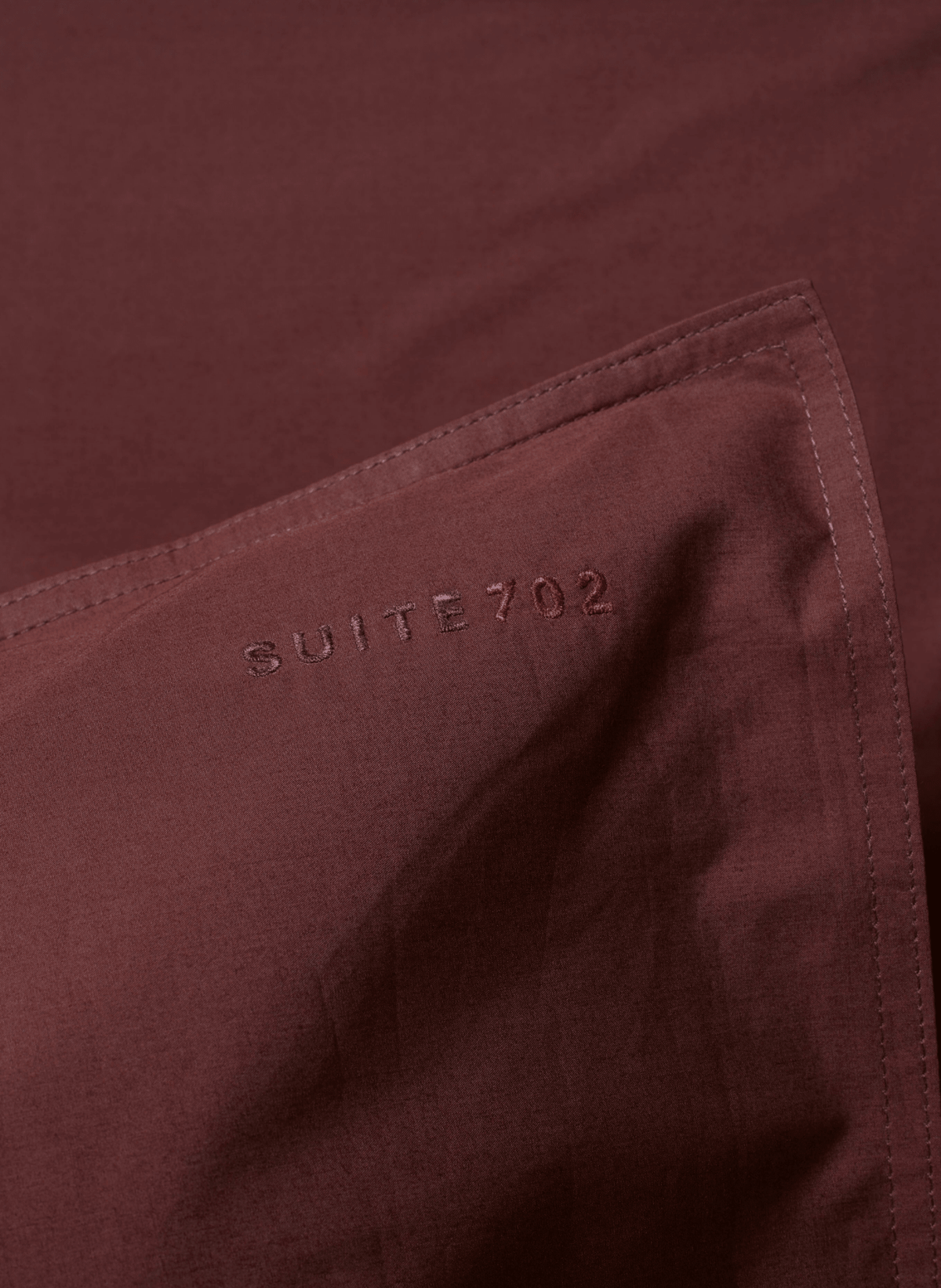 Suite702 Bettbezug 100% Baumwolle Brique Red - hei - kju