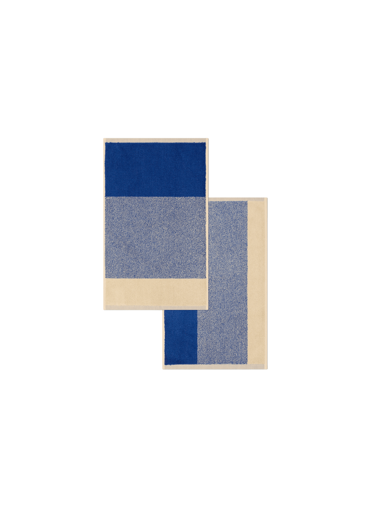Suite702 Gästehandtuch - Set Blend Cobalt Blue Ecru (2 - tlg.) - hei - kju