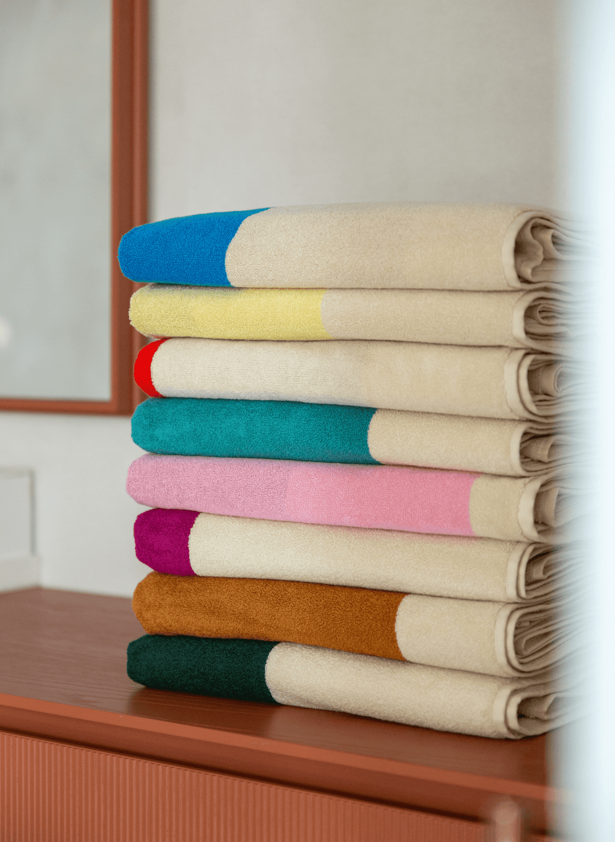 Suite702 Handtuch 100% Baumwolle Gelb Magenta - hei - kju