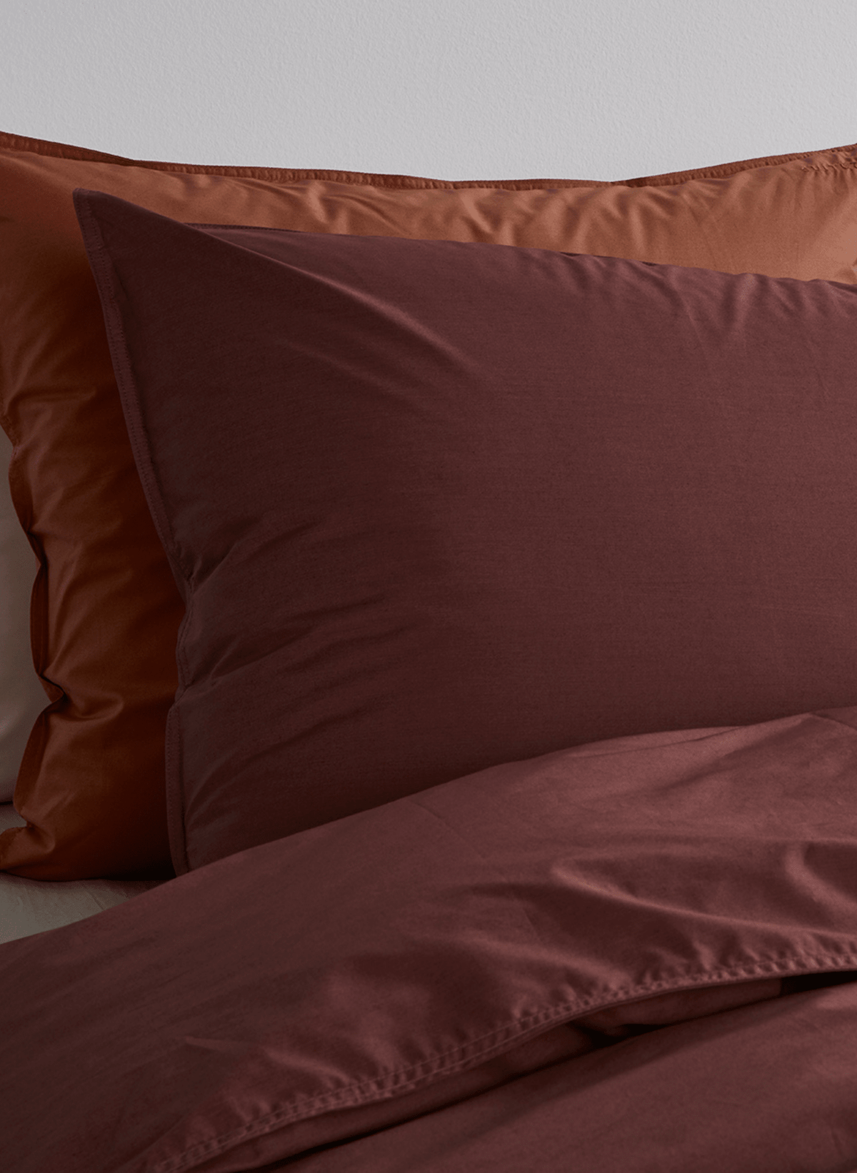 Suite702 Kissenbezug 100% Baumwolle Brique Red - hei - kju