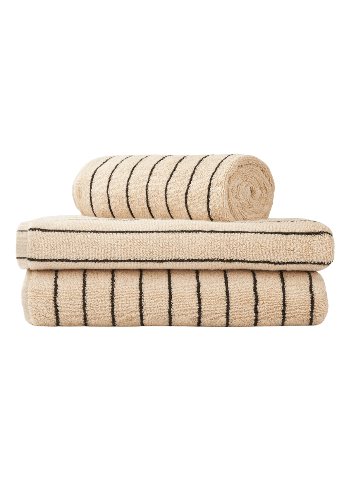 Bongusta Handtuch Naram Creme & Schwarz - hei - kju
