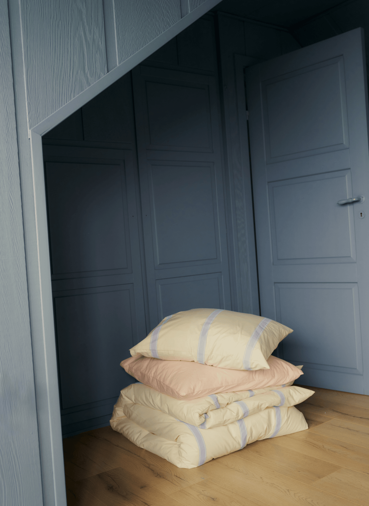 Bongusta Percale Bettwäsche Set Creme & Lavendel - hei-kju