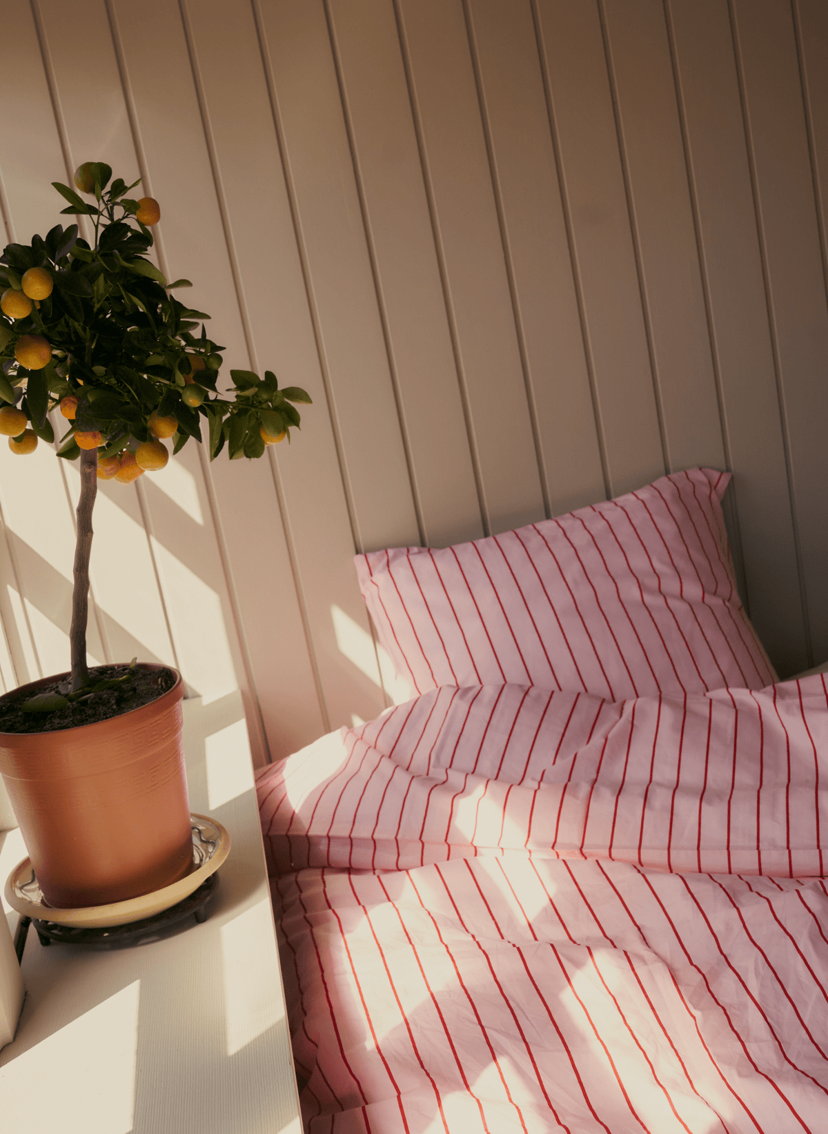 Bongusta Percale Bettwäsche Set Rosa & Rot - hei-kju