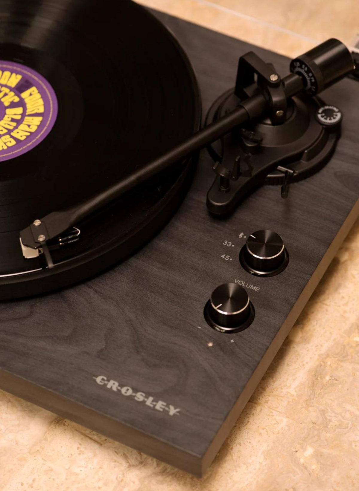 Crosley Bluetooth - Plattenspieler C62 mit externen Lautsprechern - hei - kju