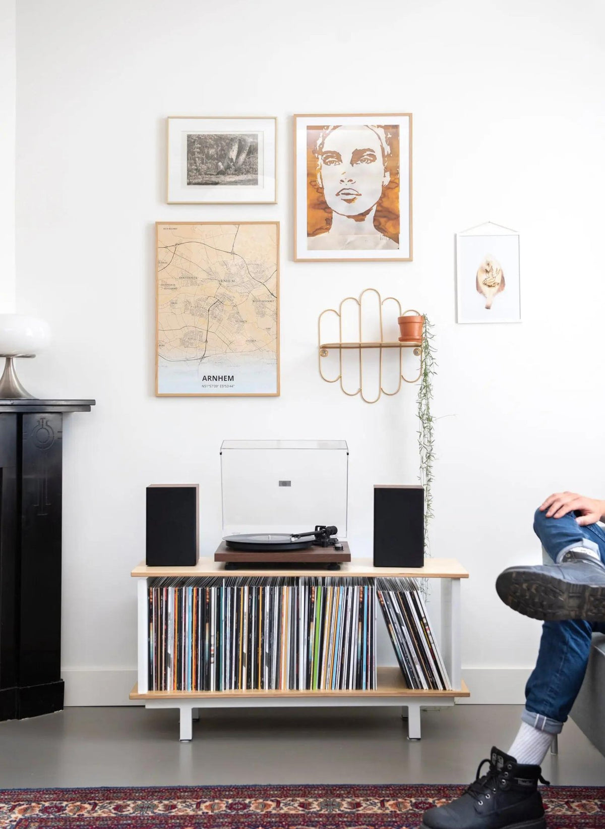 Crosley Bluetooth - Plattenspieler C62 mit externen Lautsprechern - hei - kju