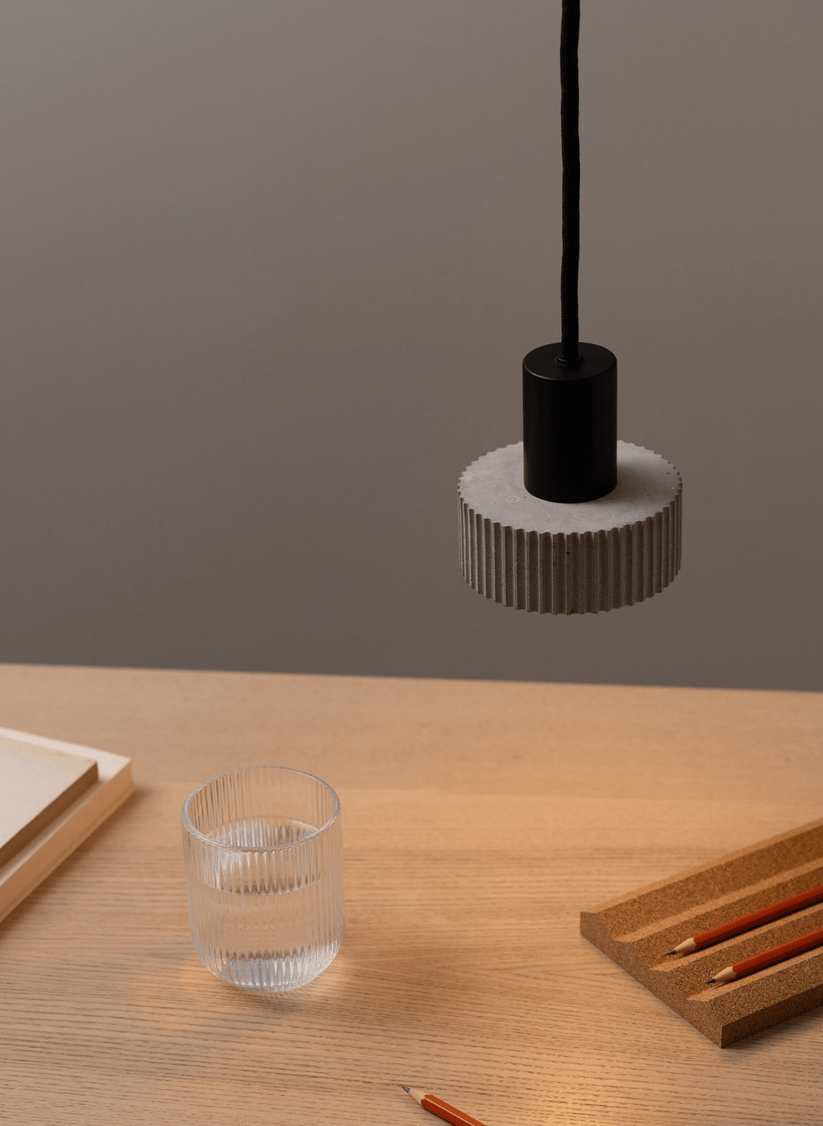 GANTlights Pendelleuchte – Elegante Designlampe aus Beton (S5) - hei-kju
