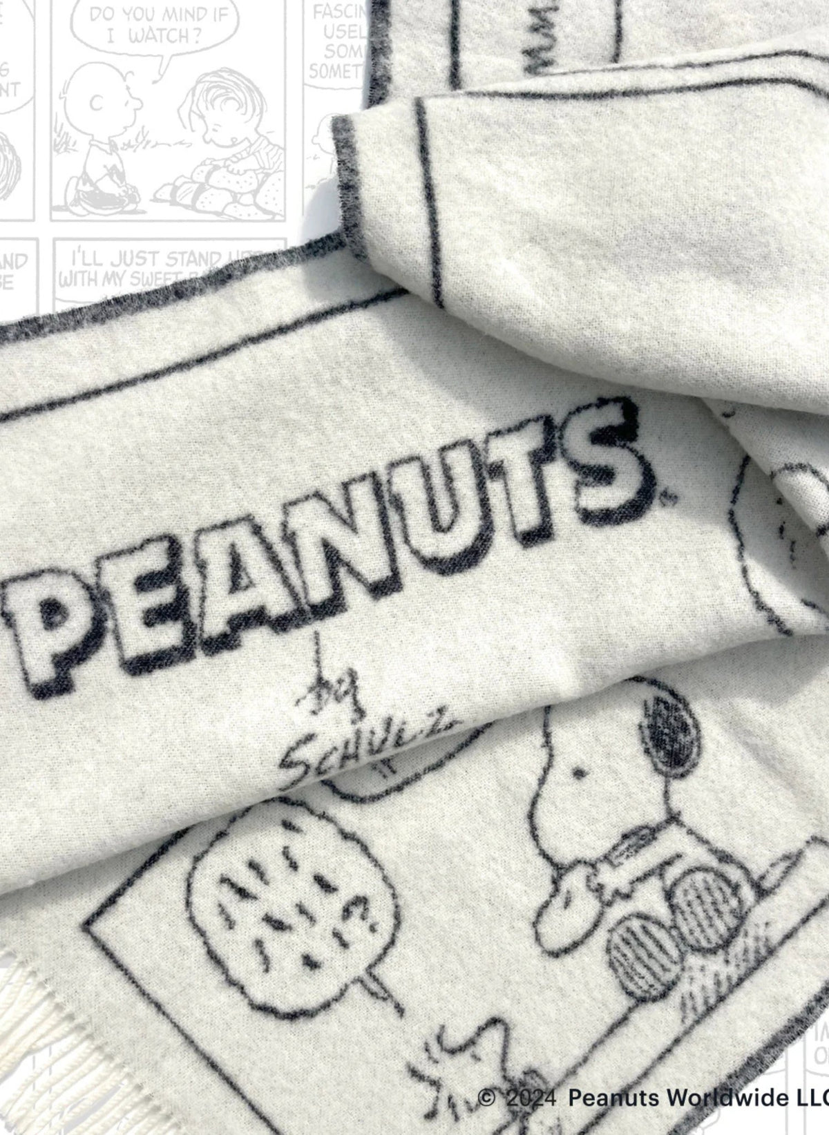 Maison Deux Wolldecke Peanuts Comic Doughnut - hei - kju