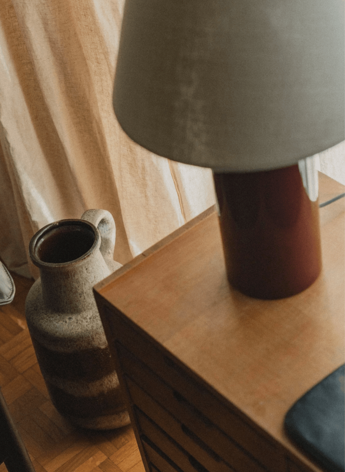 Mattina Moderna Tischlampe Giro Oxblood / Beige - hei - kju