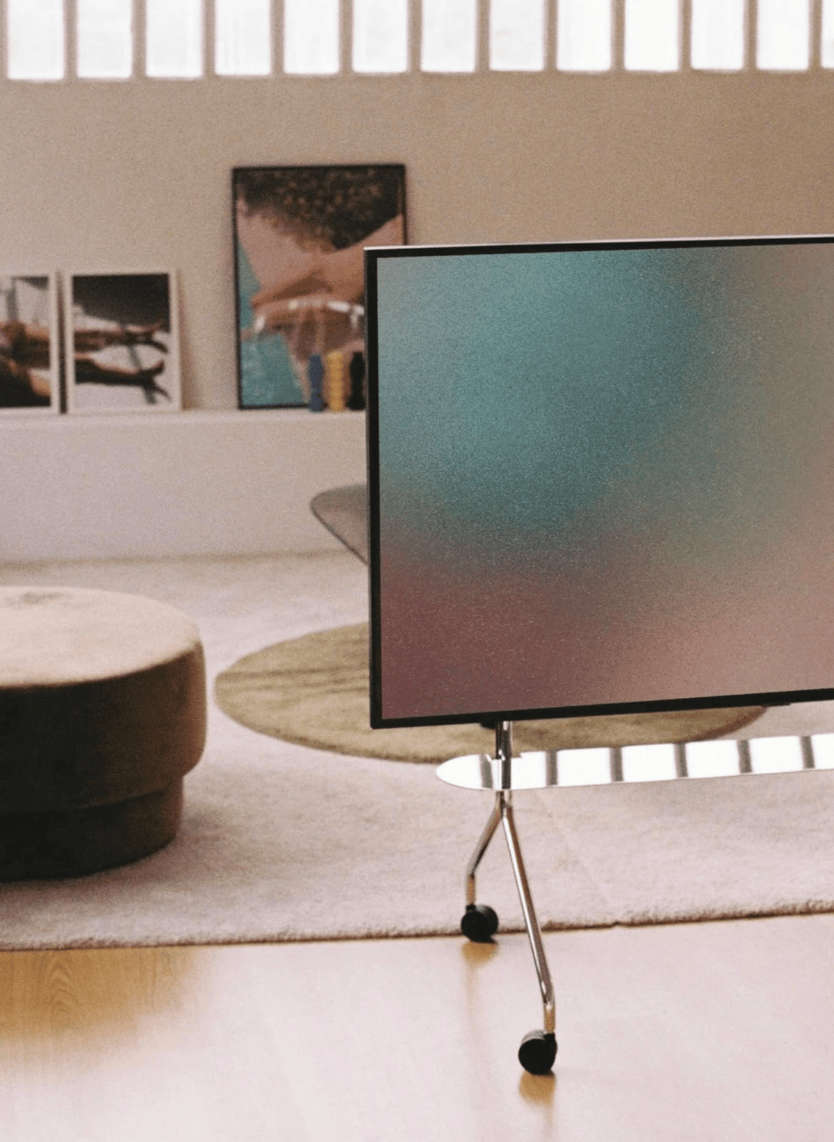 Pedestal Moon Rollin' TV Ständer 40 - 70 Zoll Chrome - hei-kju
