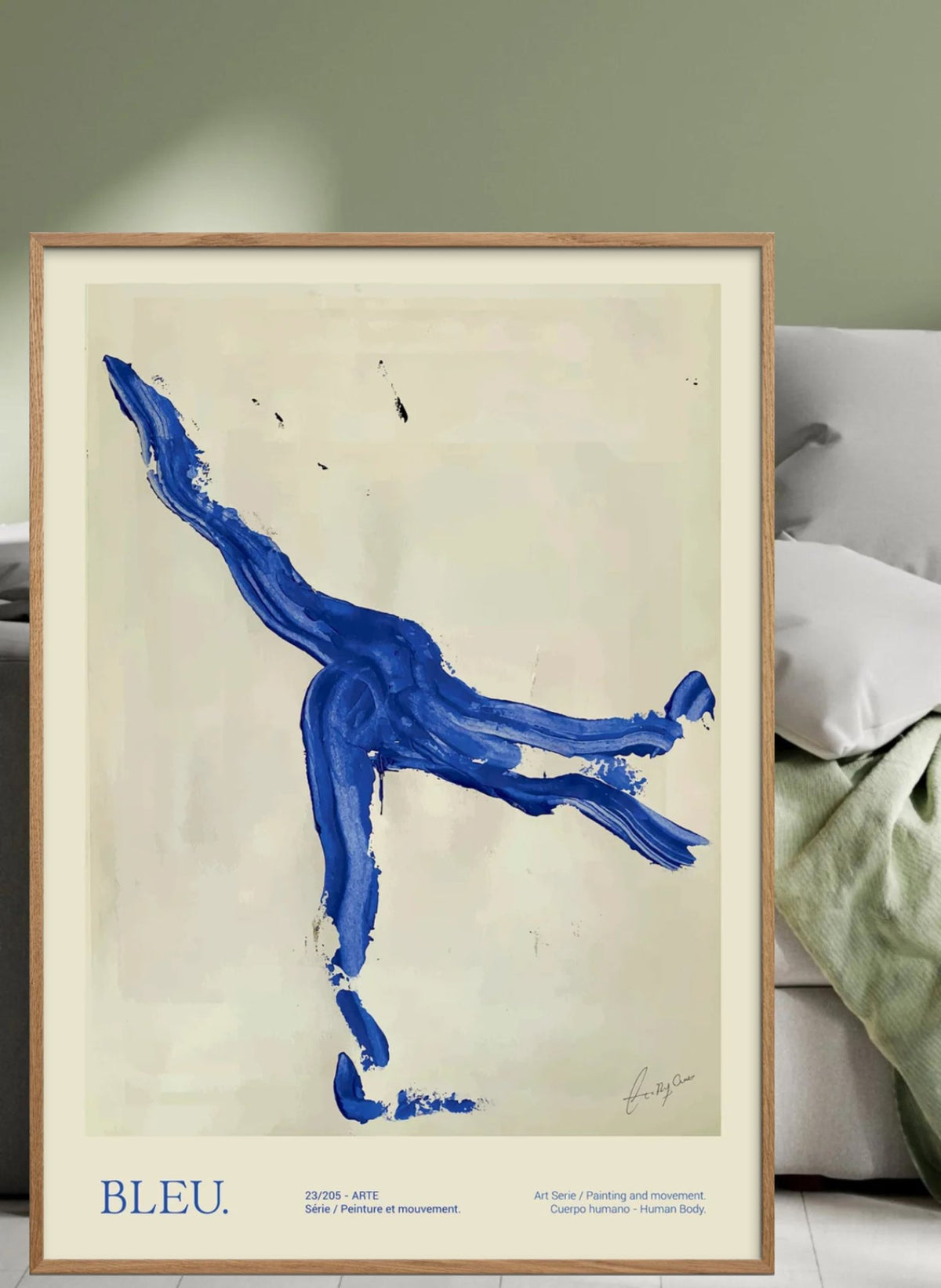 Poster & Frame Kunstprint Bleu - hei - kju