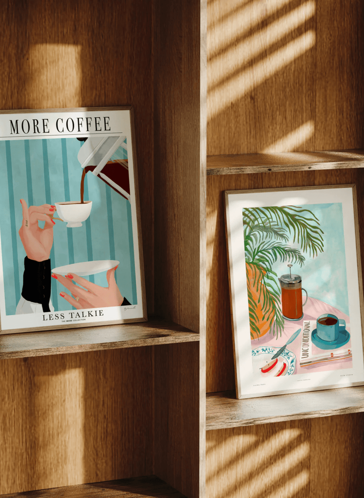 Poster & Frame Poster - Set: First, Coffee (30x40 cm) - hei - kju