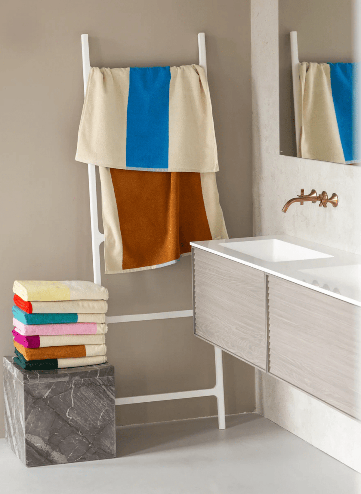 Suite702 Badetuch - Set 100% Baumwolle (4 Stk.) - hei - kju