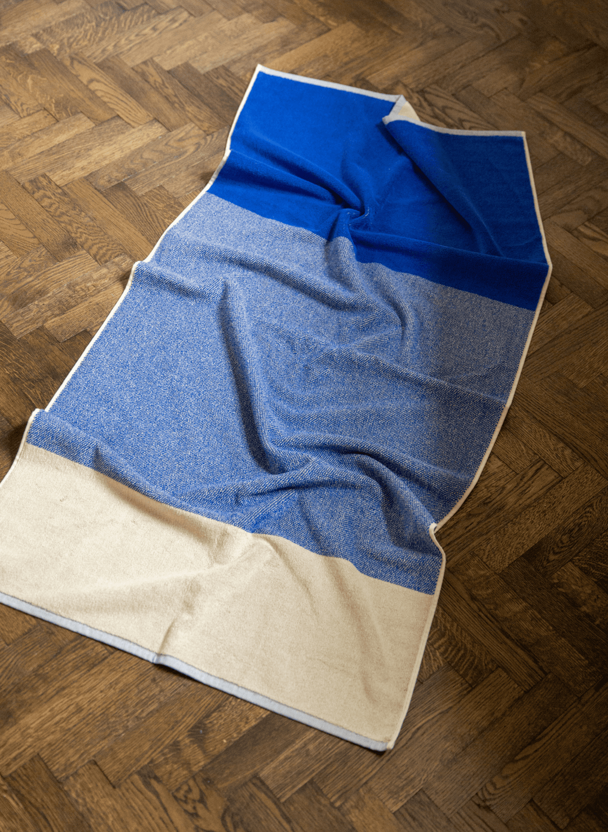Suite702 Badetuch - Set Cobalt Blue Ecru (2 - tlg.) - hei - kju