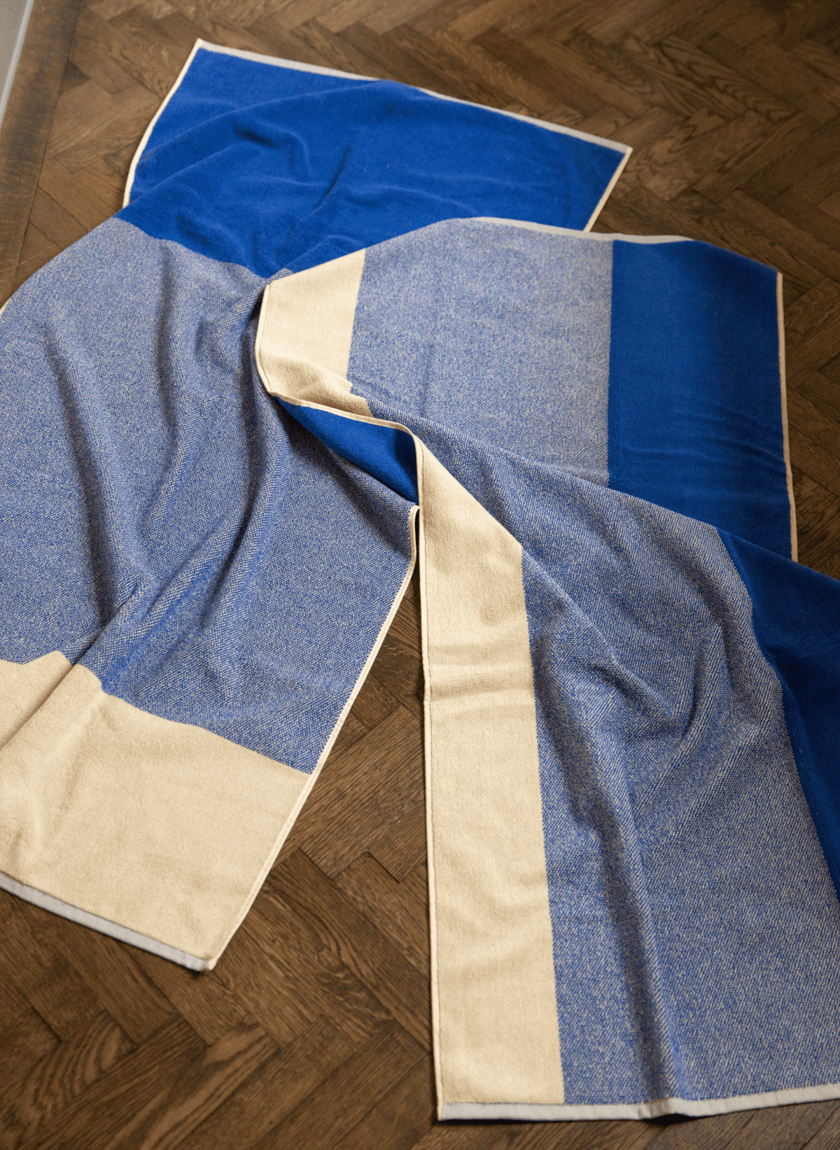 Suite702 Badetuch - Set Cobalt Blue Ecru (2 - tlg.) - hei - kju